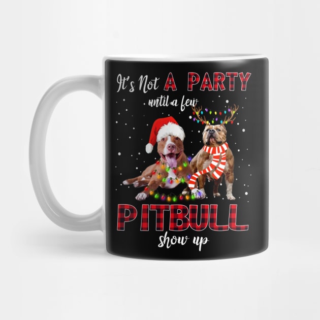It's Not A Party With A Jew Pitbull Show Up Funny Gift by kimmygoderteart